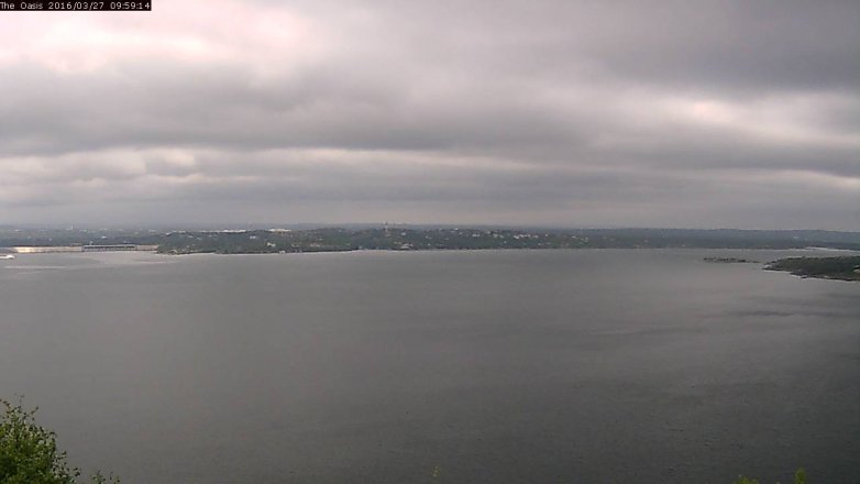 Lake Travis webcam, March 27, 2016 9:05 AM CT