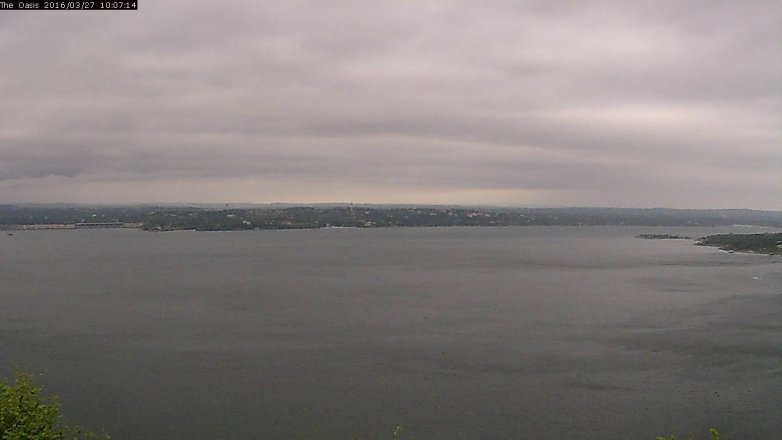 Lake Travis webcam, March 27, 2016 9:15 AM CT