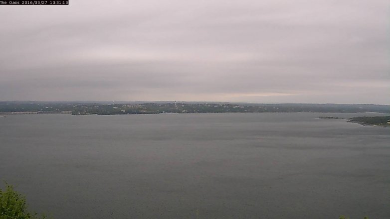 Lake Travis webcam, March 27, 2016 9:40 AM CT