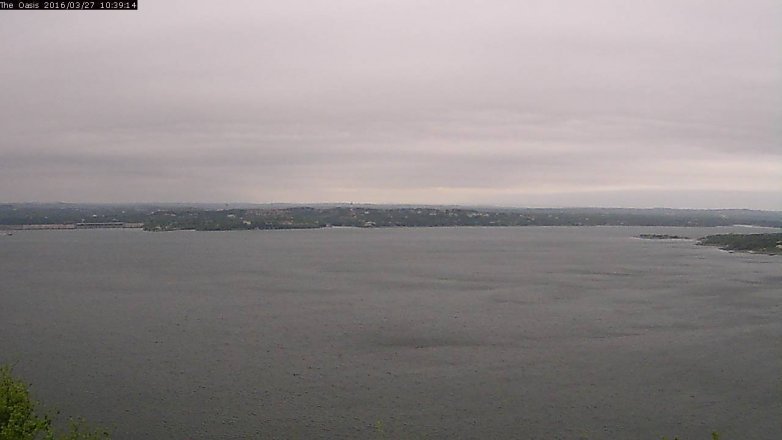 Lake Travis webcam, March 27, 2016 9:45 AM CT
