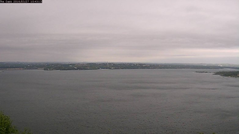 Lake Travis webcam, March 27, 2016 9:50 AM CT