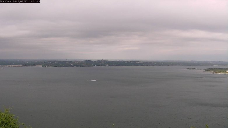 Lake Travis webcam, March 27, 2016 10:10 AM CT