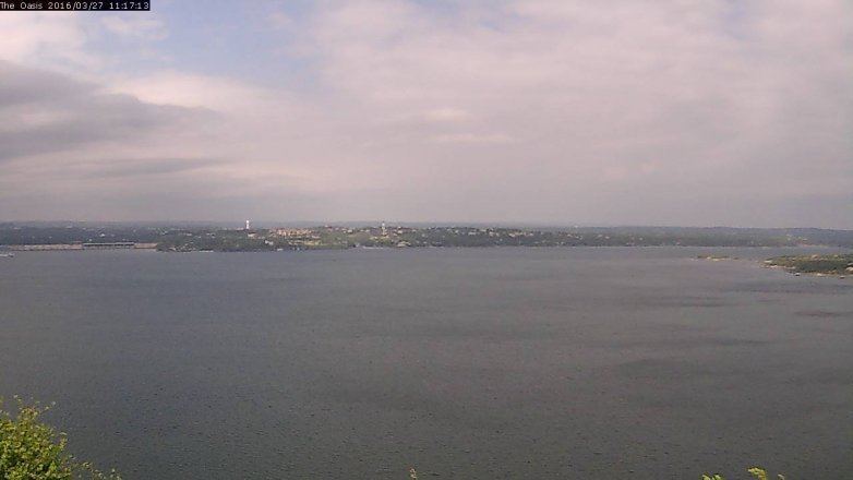 Lake Travis webcam, March 27, 2016 10:25 AM CT