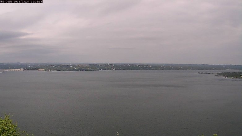 Lake Travis webcam, March 27, 2016 10:30 AM CT