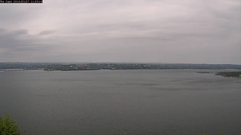 Lake Travis webcam, March 27, 2016 10:35 AM CT