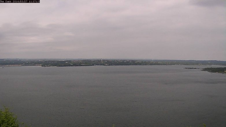 Lake Travis webcam, March 27, 2016 10:45 AM CT