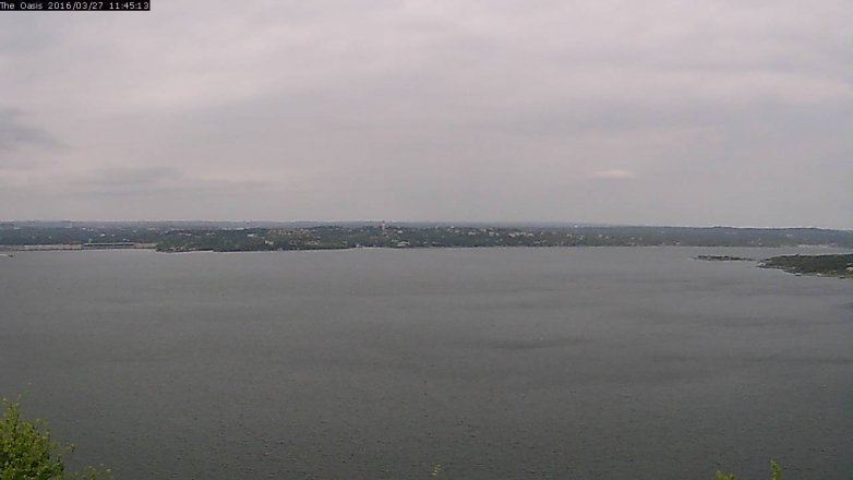 Lake Travis webcam, March 27, 2016 10:50 AM CT