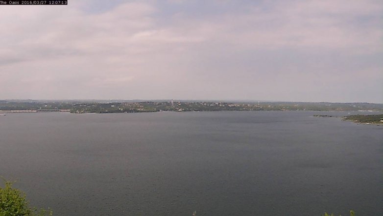 Lake Travis webcam, March 27, 2016 11:15 AM CT