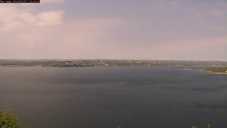Lake Travis webcam, March 27, 2016 11:20 AM CT