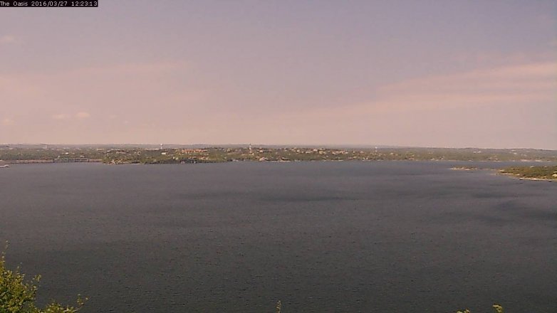 Lake Travis webcam, March 27, 2016 11:30 AM CT