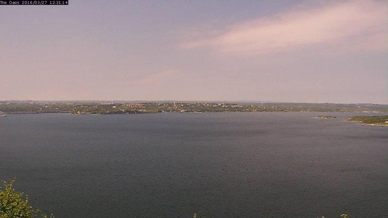 Lake Travis webcam, March 27, 2016 11:35 AM CT