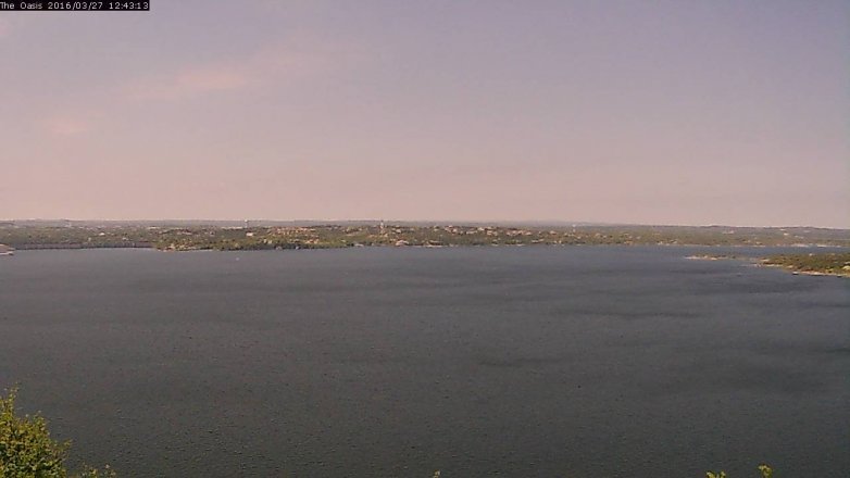 Lake Travis webcam, March 27, 2016 11:50 AM CT