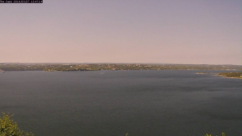 Lake Travis webcam, March 27, 2016 11:55 AM CT