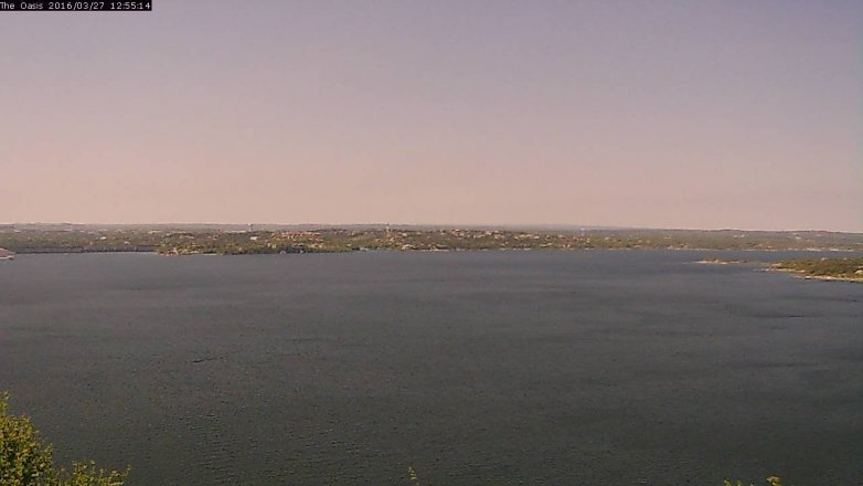 Lake Travis webcam, March 27, 2016 12:00 PM CT