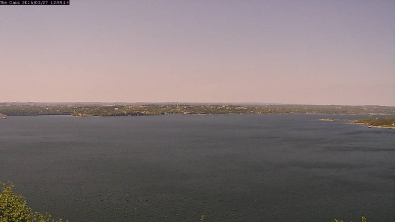 Lake Travis webcam, March 27, 2016 12:05 PM CT
