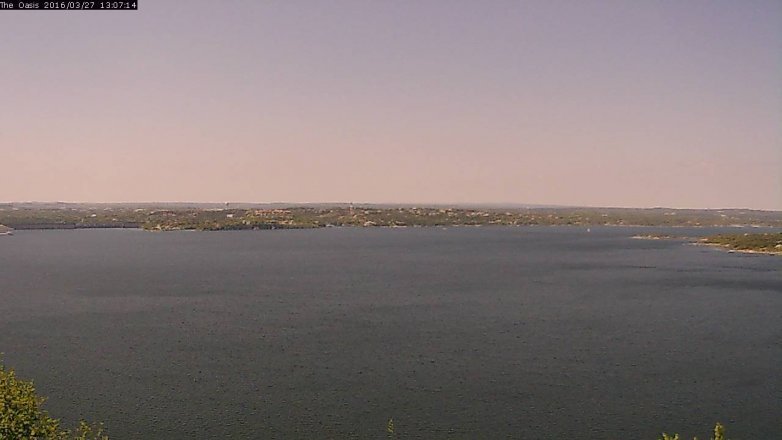 Lake Travis webcam, March 27, 2016 12:15 PM CT