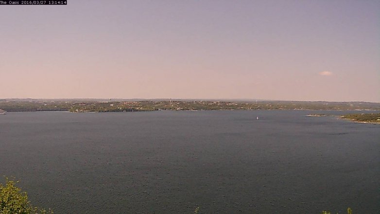 Lake Travis webcam, March 27, 2016 12:20 PM CT