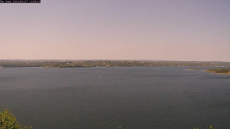 Lake Travis webcam, March 27, 2016 12:30 PM CT