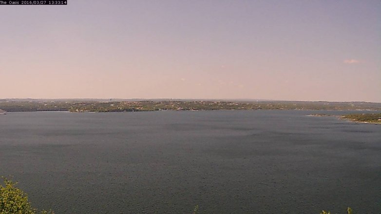 Lake Travis webcam, March 27, 2016 12:40 PM CT