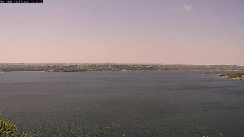 Lake Travis webcam, March 27, 2016 12:45 PM CT