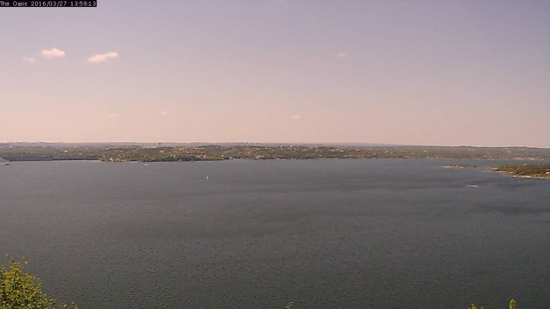 Lake Travis webcam, March 27, 2016 1:05 PM CT