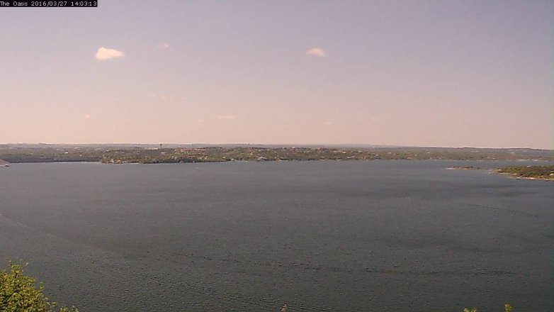 Lake Travis webcam, March 27, 2016 1:10 PM CT