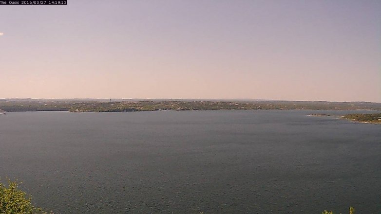 Lake Travis webcam, March 27, 2016 1:25 PM CT