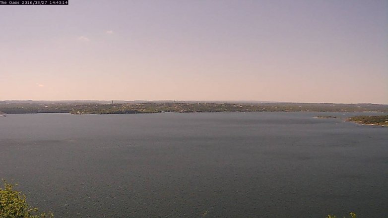 Lake Travis webcam, March 27, 2016 1:50 PM CT