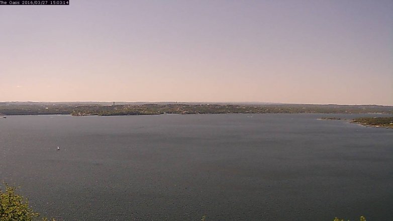 Lake Travis webcam, March 27, 2016 2:10 PM CT