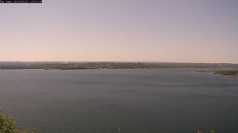 Lake Travis webcam, March 27, 2016 2:15 PM CT