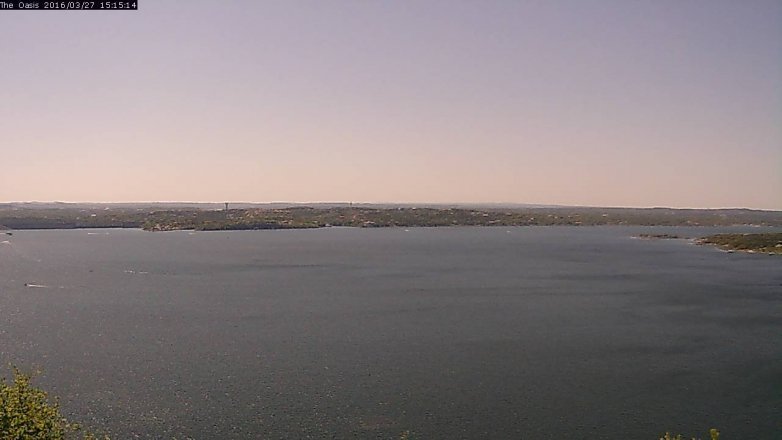 Lake Travis webcam, March 27, 2016 2:20 PM CT