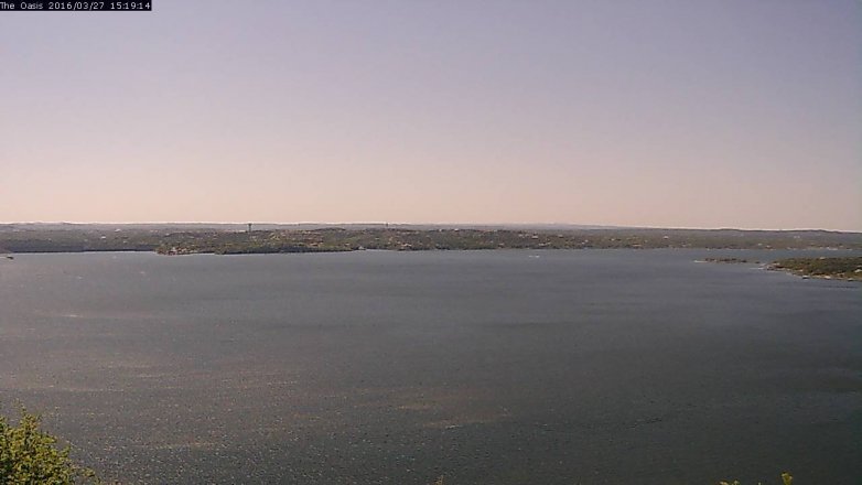 Lake Travis webcam, March 27, 2016 2:25 PM CT