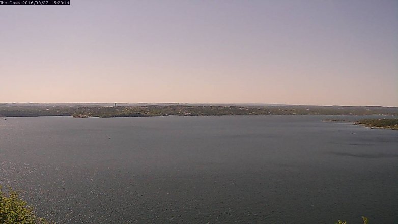 Lake Travis webcam, March 27, 2016 2:30 PM CT