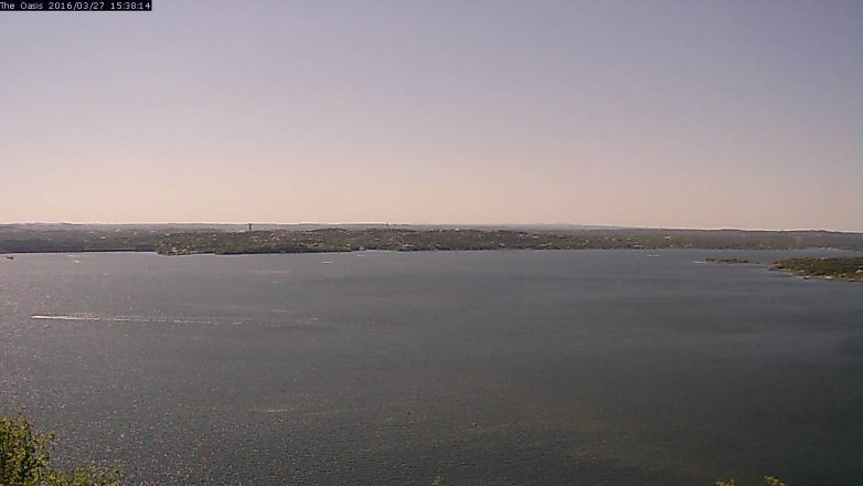 Lake Travis webcam, March 27, 2016 2:45 PM CT