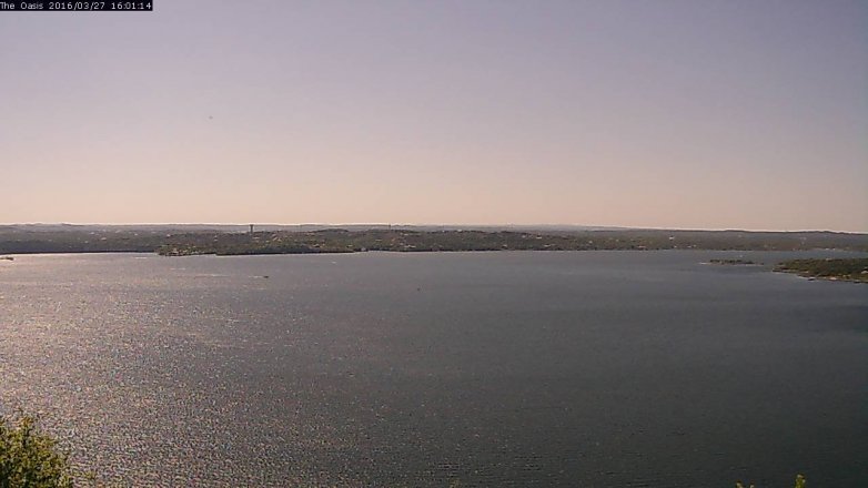 Lake Travis webcam, March 27, 2016 3:05 PM CT