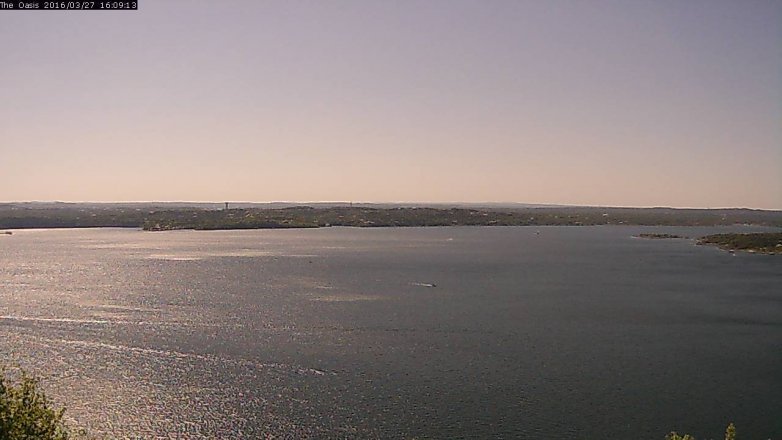 Lake Travis webcam, March 27, 2016 3:15 PM CT
