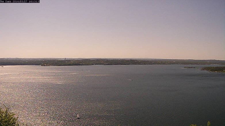 Lake Travis webcam, March 27, 2016 3:20 PM CT