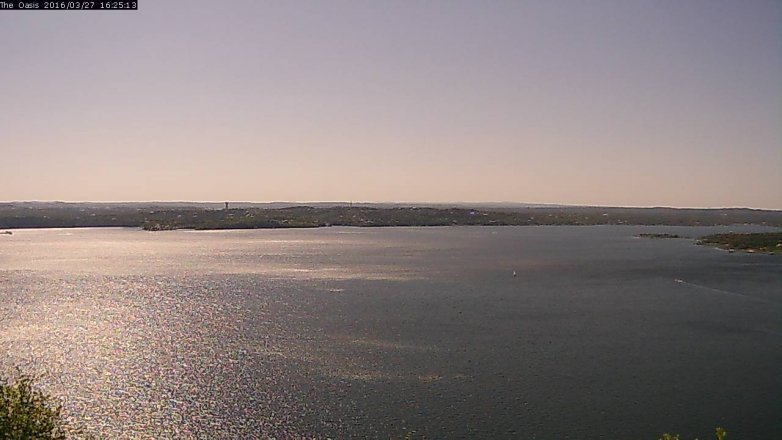 Lake Travis webcam, March 27, 2016 3:30 PM CT