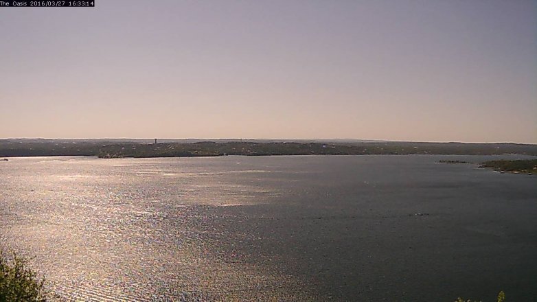 Lake Travis webcam, March 27, 2016 3:40 PM CT