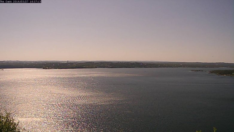 Lake Travis webcam, March 27, 2016 3:45 PM CT