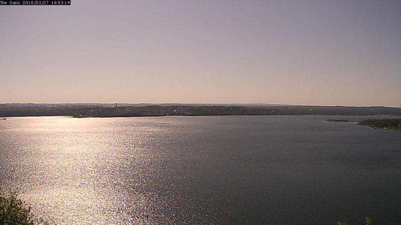 Lake Travis webcam, March 27, 2016 4:00 PM CT