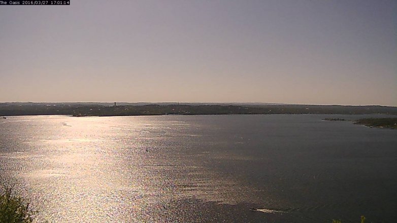 Lake Travis webcam, March 27, 2016 4:10 PM CT
