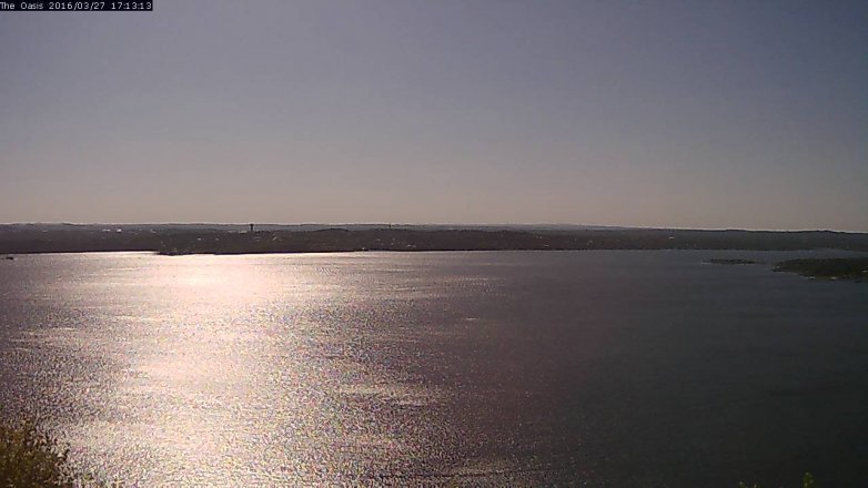 Lake Travis webcam, March 27, 2016 4:20 PM CT