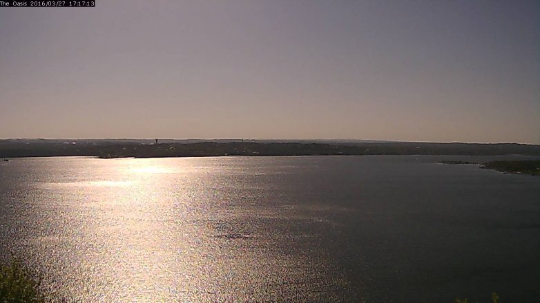 Lake Travis webcam, March 27, 2016 4:25 PM CT