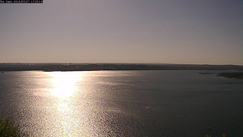 Lake Travis webcam, March 27, 2016 4:30 PM CT