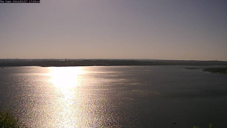 Lake Travis webcam, March 27, 2016 4:35 PM CT