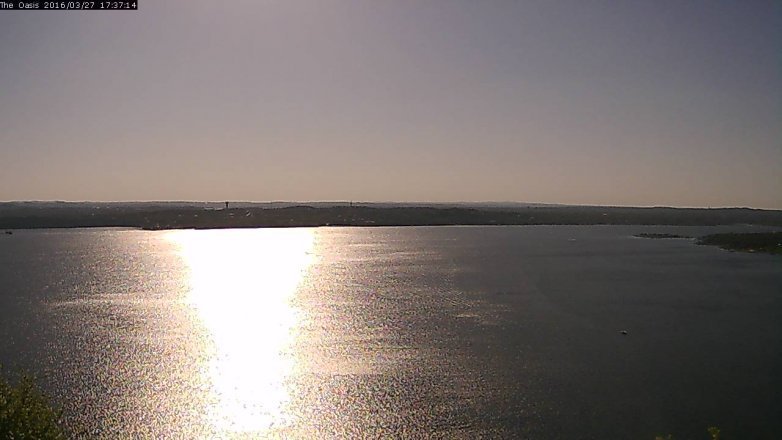 Lake Travis webcam, March 27, 2016 4:45 PM CT