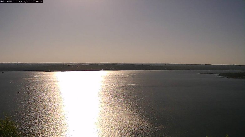 Lake Travis webcam, March 27, 2016 4:50 PM CT