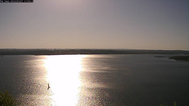 Lake Travis webcam, March 27, 2016 4:55 PM CT