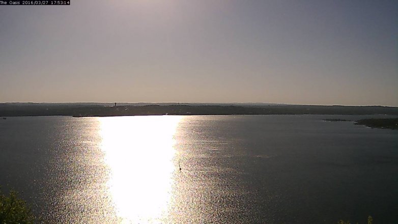 Lake Travis webcam, March 27, 2016 5:00 PM CT